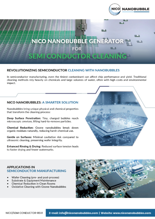 Nano bubble semiconductor water